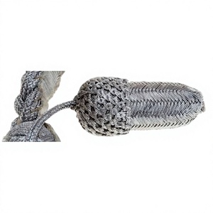 Cordons de sifflet simples personnalisés et enduits - Cordon de serrage écologique réutilisable pour sacs 100% polyester - Product Image 4