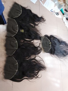 Haute qualité 100% Extensions de cheveux humains vietnamiens fiable brut aligné cuticule HD dentelle 13x8 fermeture couleur noire naturelle - Product Image 2