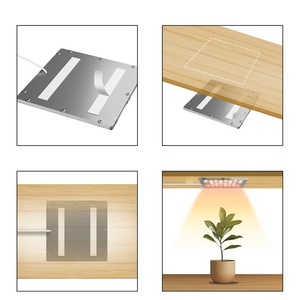 Sotto il Cabinet LED coltiva la luce a spettro intero pianta che cresce lampada con Timer dimmerabile giardino interno idroponica pannello luminoso - Product Image 5