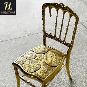 Portugal moderne lumière luxe Art gourde Festival <span class=keywords><strong>chaise</strong></span> en laiton salon de haute qualité <span class=keywords><strong>chaise</strong></span> de <span class=keywords><strong>salle</strong></span> à <span class=keywords><strong>manger</strong></span> unique pour Villa <span class=keywords><strong>salle</strong></span> à <span class=keywords><strong>manger</strong></span> - Product Image 2