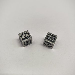 Ensemble de dés polyédriques en acrylique marbré faits à la main avec dés carrés pour DND <span class=keywords><strong>RPG</strong></span> et jeux de cartes - Product Image 5