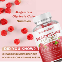 Gummies de magnésium en marque privée OEM WelnessWays pour la beauté et l'éclat de la peau, compléments alimentaires en vrac pour adultes