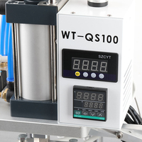Machine de marquage à chaud pneumatique QS100 pour cuir, plastique, boîtes, semelles intérieures, cuir de veau et cartes