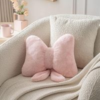Coussins décoratifs en forme de papillon, coussins mignons pour lit et canapé, décoration d'intérieur mignonne, rose 10 * 8 pouces