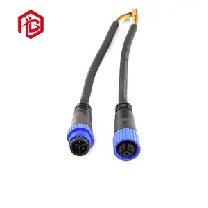 3 Pin M15 electrical IP68 waterproof connector female and male terminal connector for lighting power cable