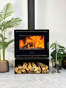 Estufa de Hierro Fundido Moderna y Duradera, Independiente, con Doble <span class=keywords><strong>Puerta</strong></span>, para Interiores/Exteriores, Calentador de Leña para el Hogar - Product Image 2