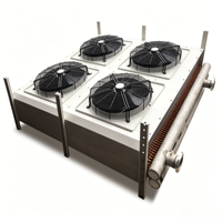 Refroidisseur à plaque plate personnalisé Vltherm avec ventilateurs AC/EC, ailettes en aluminium, échangeur de chaleur à tubes en cuivre 380V~480V -30~60°C