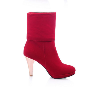 Botas de Mujer Nuevas de Otoño e Invierno, <span class=keywords><strong>Botines</strong></span> de Tacón Alto con Borlas y Cuentas, Zapatos Rojos de <span class=keywords><strong>Novia</strong></span> para Boda - Product Image 2
