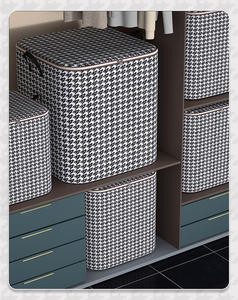 Große Kapazität Decken Aufbewahrung Haushalt Vliesstoff Klappbekleidung Wäsche-Korb - Product Image 2