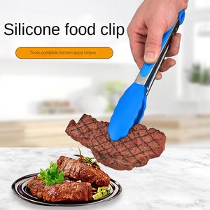 Pince de cuisine en silicone et acier inoxydable Zibo pour barbecue, résistante aux hautes températures, avec poignée ergonomique, compatible lave-vaisselle, four et micro-ondes, ustensile durable - Product Image 3