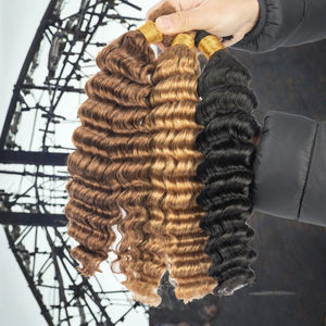 Extensiones de Cabello Virgen Hindú al por Mayor, Rizado Boho, Doble Trama, Micro-Link, Solo Colores Oscuros, Hali Hair - Product Image 3