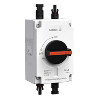 Sortie d'usine Ip66 32a 2p 4p Pv étanche Dc 1000v 1500v interrupteur d'isolation solaire photovoltaïque
