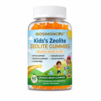 Gummies de Zéolite pour Enfants B12 D3 Probiotiques, Soutien Immunitaire et Digestif, 60 Comprimés, Marque Privée OEM