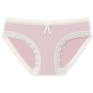 Ropa interior sin costuras de encaje de hielo de tiro medio para mujer, antibacteriana 7A, transpirable, de nailon, para uso diario, pantalones sólidos tipo mask pants. - Product Image 5