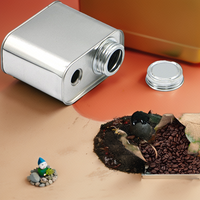 Boîtes en métal carrées en gros avec couvercle à vis, fabriquées à partir de matériaux recyclés pour café, snacks et bonbons - Tailles personnalisées disponibles
