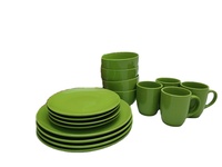 Vente en gros de tasses à café jetables en porcelaine colorées de 12 oz, finition rouge, vaisselle et ensembles de vaisselle jetables en stock