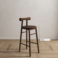 Tabouret papillon en bois massif japonais moderne pour la maison, café, bar, hôtel, réception, salon, chaise haute pour adultes et enfants