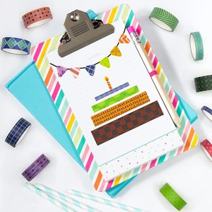 Nastro adesivo decorativo in stile Old school con stampa a colori misti Washi con dimensioni personalizzate per arti e mestieri fai da te - Product Image 4