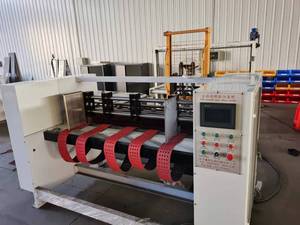 Tự động các tông lắp ráp máy phân vùng sóng Bìa phân vùng <span class=keywords><strong>slotter</strong></span> Cung cấp phim 1600 hộp điện trắng - Product Image 2