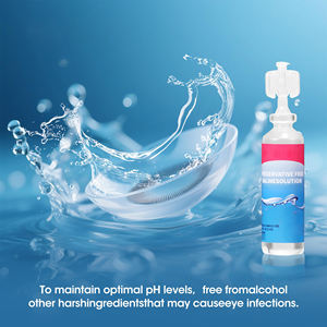 ขวดสารละลายน้ำเกลือสำหรับทำความสะอาดคอนแทคเลนส์แบบไม่ใช้สารกันบูดใช้ครั้งเดียวฉลากส่วนตัว - Product Image 4