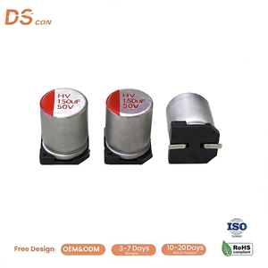ตัวเก็บประจุโพลีเมอร์แบบนำไฟฟ้า SMD 50V 150uF ชนิด V Chip ขนาด 8x10.5 มม. สำหรับเมนบอร์ด VRM และวงจรจ่ายไฟ GPU - Product Image 1
