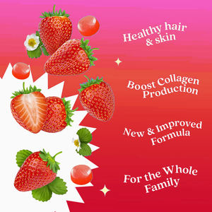 Gomitas de Vitaminas y Minerales para Blanquear la Piel de Forma Saludable, Biotina para el Cabello y las Uñas, Gomitas de Colágeno y Péptidos para la Belleza - Product Image 4