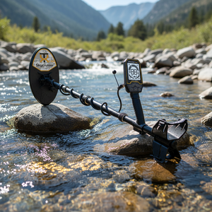 كاشف ذهب بعيد المدى 24 قيراط سكاي كروزر للتنقيب عن الكنوز، جهاز كشف المعادن احترافي مقاوم للماء للعثور على شذرات الذهب - Product Image 1