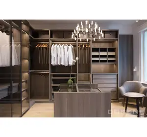 2023 Dorene Modern Design Flat Pack Wood Grain Walk In Closet Of Best Bedroom Wardrobe U Shaped Wardrobe Closet