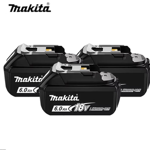 Pin <span class=keywords><strong>Makita</strong></span> 6.0AH, Có thể sạc lại, Đầy năng lượng, Chính hãng, BL1860 BL1850, Tương thích với Pin dụng cụ điện <span class=keywords><strong>Makita</strong></span> - Product Image 1