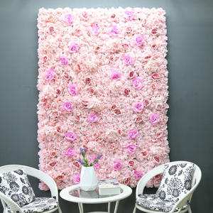 Di alta qualità di seta artificiale rosa fiori pannelli da parete rosso bianco verde blu sfondo per natale e matrimonio fase decorazione - Product Image 4