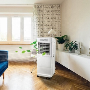 Suministro directo de fábrica 220W Power Indoor Noiseless Portable Evaporative Water Air Cooler Fan - Product Image 2