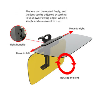Pare-soleil de pare-brise de voiture 3R, extension de pare-soleil pour voiture avec lentille anti-éblouissement - Product Image 5
