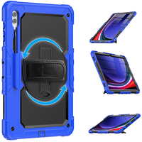Casing pelindung layar bawaan untuk Samsung Galaxy Tab S11 Ultra 14.6 inci 2025 tali bahu