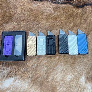 CNC 가공 경량 다용도 알루미늄 손잡이 OEM 박스 커터 휴대용 접이식 칼 (교체 가능한 SK5 블레이드 포함) - Product Image 2