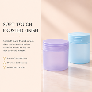 Pot en plastique PET à large ouverture avec couvercle à pression 83 mm, 250g, 300g, 350g – Distributeur pour salons <span class=keywords><strong>de</strong></span> beauté et professionnels - Product Image 3