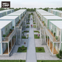 WELLCAMP Ufficio Container Smontabile, Appartamento Prefabbricato, Edificio Modulare Portatile dal Design Moderno, Colore Bianco