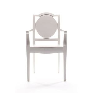 Fantasma in policarbonato 60 la100 sedia bianca con braccioli 1 ° scelta opzione per soggiorno - Product Image 4