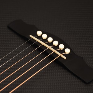 Guitare acoustique NATASHA 41 pouces Série X Carbon, corps en fibre de carbone <span class=keywords><strong>3K</strong></span>, 6 cordes en acier, finition mate, manche en acajou, HPL Ébène - Product Image 5