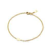Bracelet à breloque main Hamsa en argent sterling 925 plaqué or 18 carats, chaîne minimaliste, bijoux de mode pour femme, cadeau, vente en gros