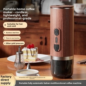 <span class=keywords><strong>Cafetera</strong></span> Eléctrica <span class=keywords><strong>de</strong></span> Alta Presión <span class=keywords><strong>de</strong></span> 20 Bares, 3 en 1, Portátil, Estilo Italiano, Totalmente Automática, <span class=keywords><strong>de</strong></span> Acero Inoxidable, para Cápsulas - Product Image 3