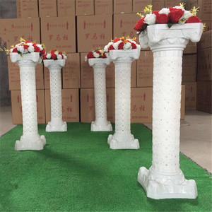 HJ240009-6 <span class=keywords><strong>Colonne</strong></span> romaine décorative blanche en plastique creux, moule en béton pour événements, fêtes et décoration de chemin d'accès - Product Image 4