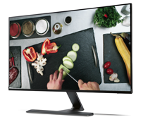 Pas cher PC 23.8 pouces incurvé lcd écran tactile led moniteurs de jeu haut-parleur studio publicité ordinateur portable extender tout en un pc