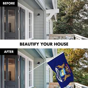 Bandera de Poliéster de 3x5 pies de Michigan State con Ojales de Latón Blanco Antienredos para Uso Exterior - Product Image 4