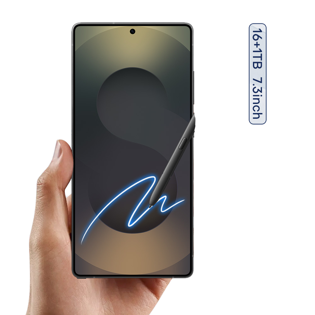 Mystery Box S25 Ultra 17 Pro Max Android 14 5G Unlocked Cell Phone 7.3 Inch HD Screen 16GB+1TB Dual Sim Mobile Phones English