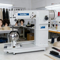 Machine à coudre industrielle à entraînement direct HK-810D, haute vitesse, aiguille simple, pour la pose d'extensions capillaires