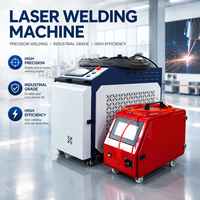Machine de soudage au laser à fibre refroidie par eau de 1500 W, portable, pour la fabrication de tôles, de châssis et d'ensembles métalliques