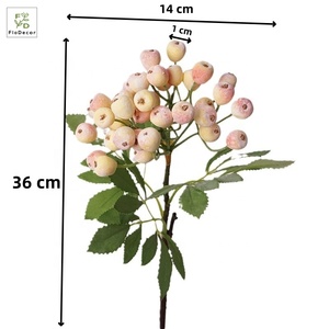 Mới đến tự nhiên 36cm nhân tạo snowberry chi nhánh gốc bọt màu hồng ít táo chi nhánh Nhà Bên trang trí đám cưới Blueberry - Product Image 4