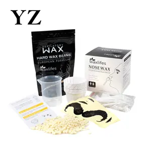 Hair Wax Removal Free Sample Nasal Hair Removal Depilatory Hard Wax Beans Waxing Kit 100g Nose Wax For Men And Women