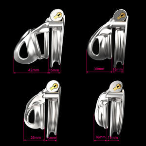 Python V7.0 erkek bekaret kilitleri cihaz 316 paslanmaz çelik horoz kafes Penis halka seks ürün - Product Image 3