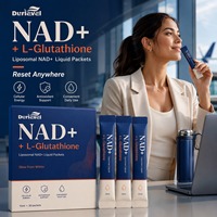 Sachets liquides liposomaux de NAD à absorption élevée, OEM, marque privée, vente en gros, usine GMP NSF, sans OGM, nutrition quotidienne pour le bien-être